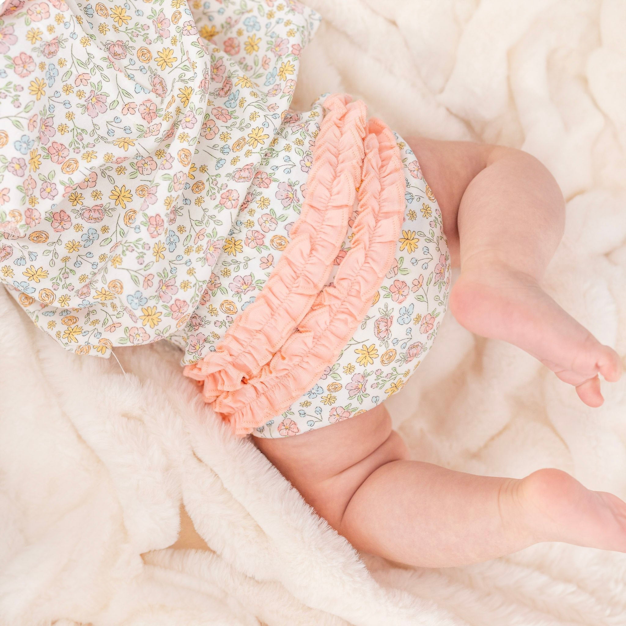 Enchanted Meadows Ruffle Diaper Cover Set - Magnolia BabyDiaper Cover