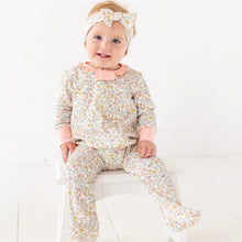  Enchanted Meadows Ruffle Zip Footie - Magnolia BabyFootie