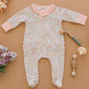 Enchanted Meadows Ruffle Zip Footie - Magnolia BabyFootie