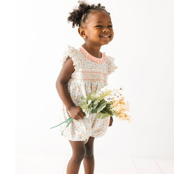 Enchanted Meadows Smocked Bubble - Magnolia BabyBubble