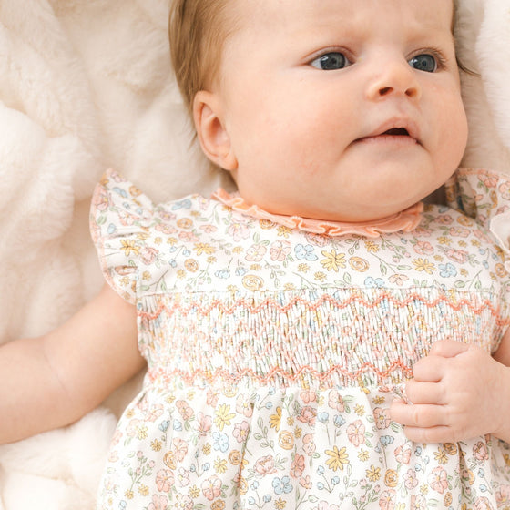 Enchanted Meadows Smocked Bubble - Magnolia BabyBubble