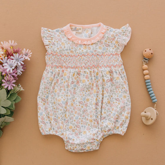 Enchanted Meadows Smocked Bubble - Magnolia BabyBubble