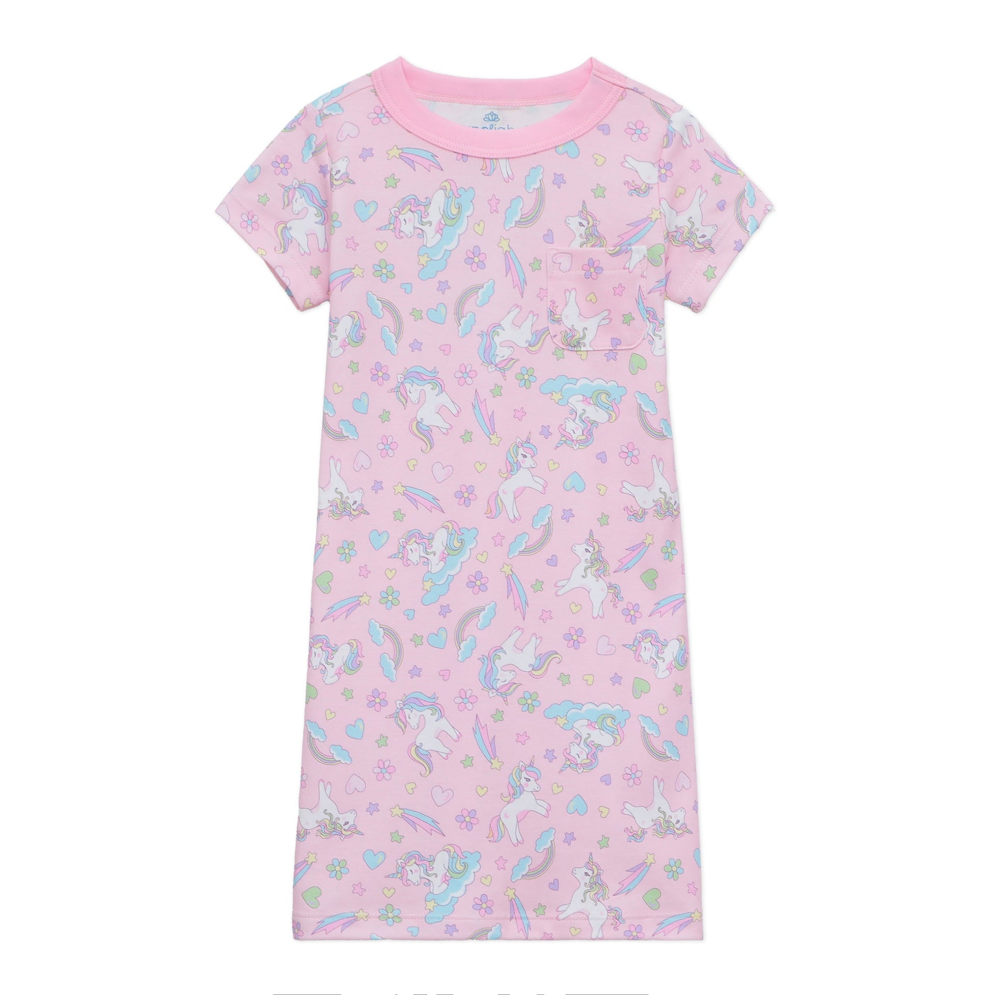 Enchanted Unicorns Short Sleeve Nightdress - Magnolia BabyNightdress