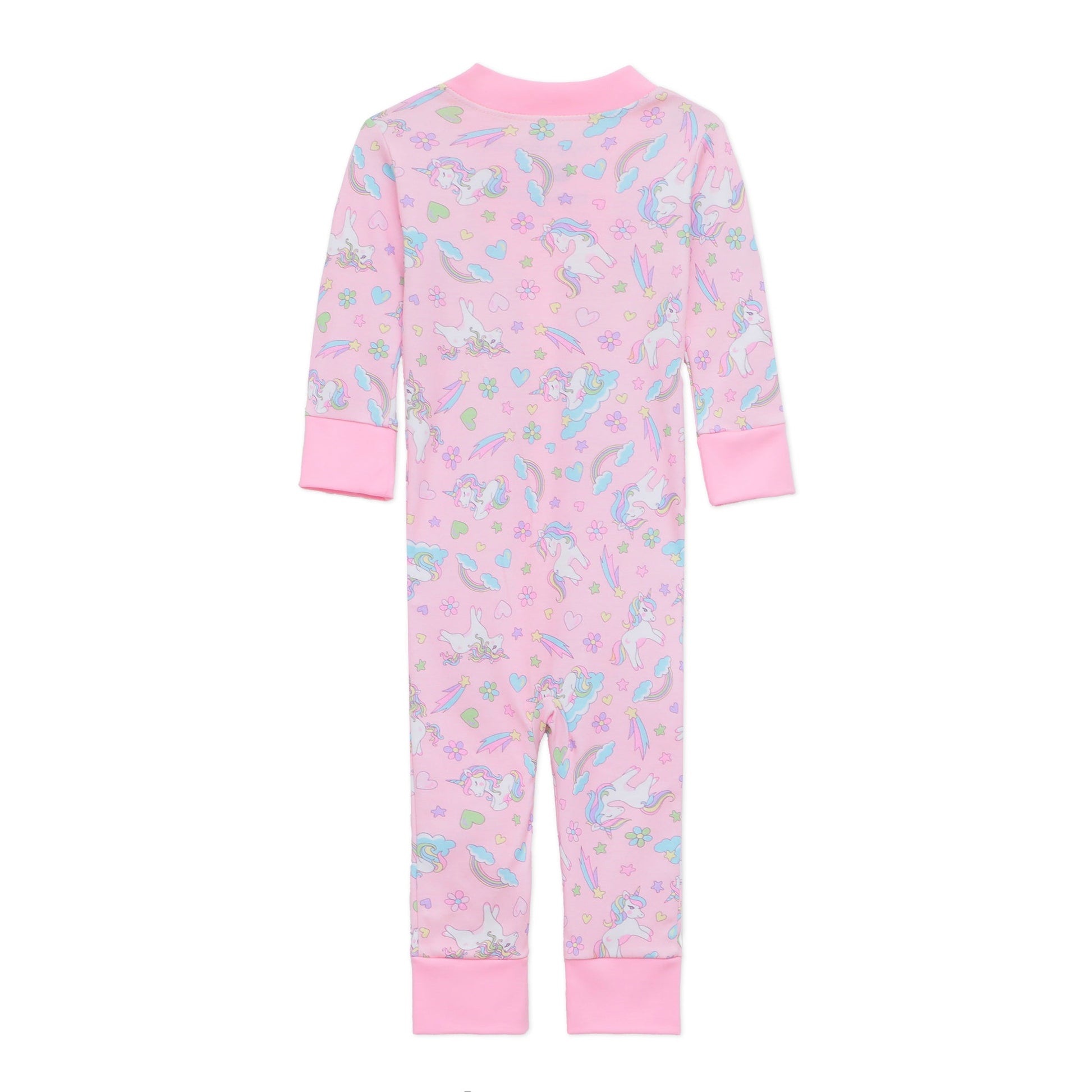 Magnolia Baby_Enchanted Unicorns Zip Pajamas_2