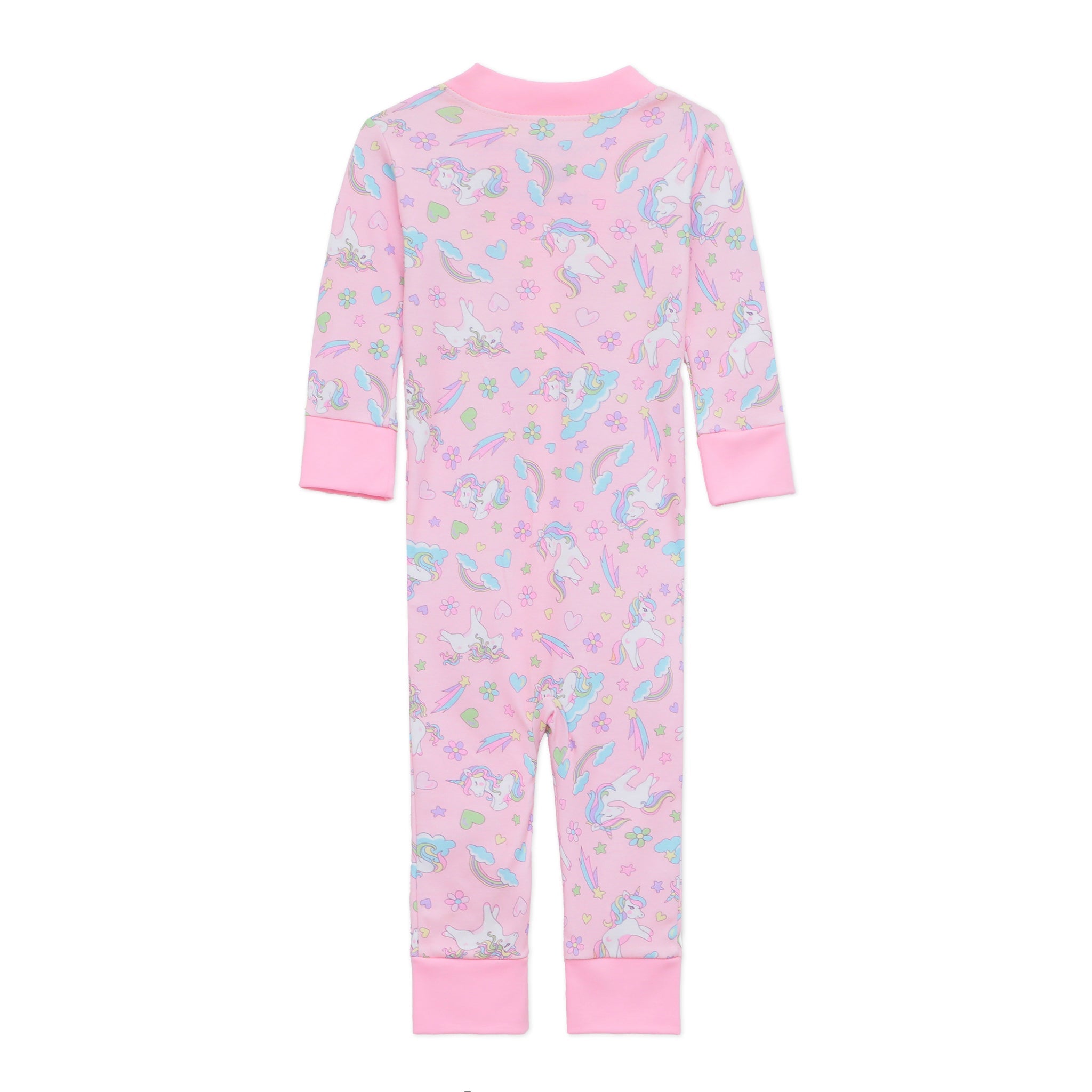 Magnolia Baby_Enchanted Unicorns Zip Pajamas_2