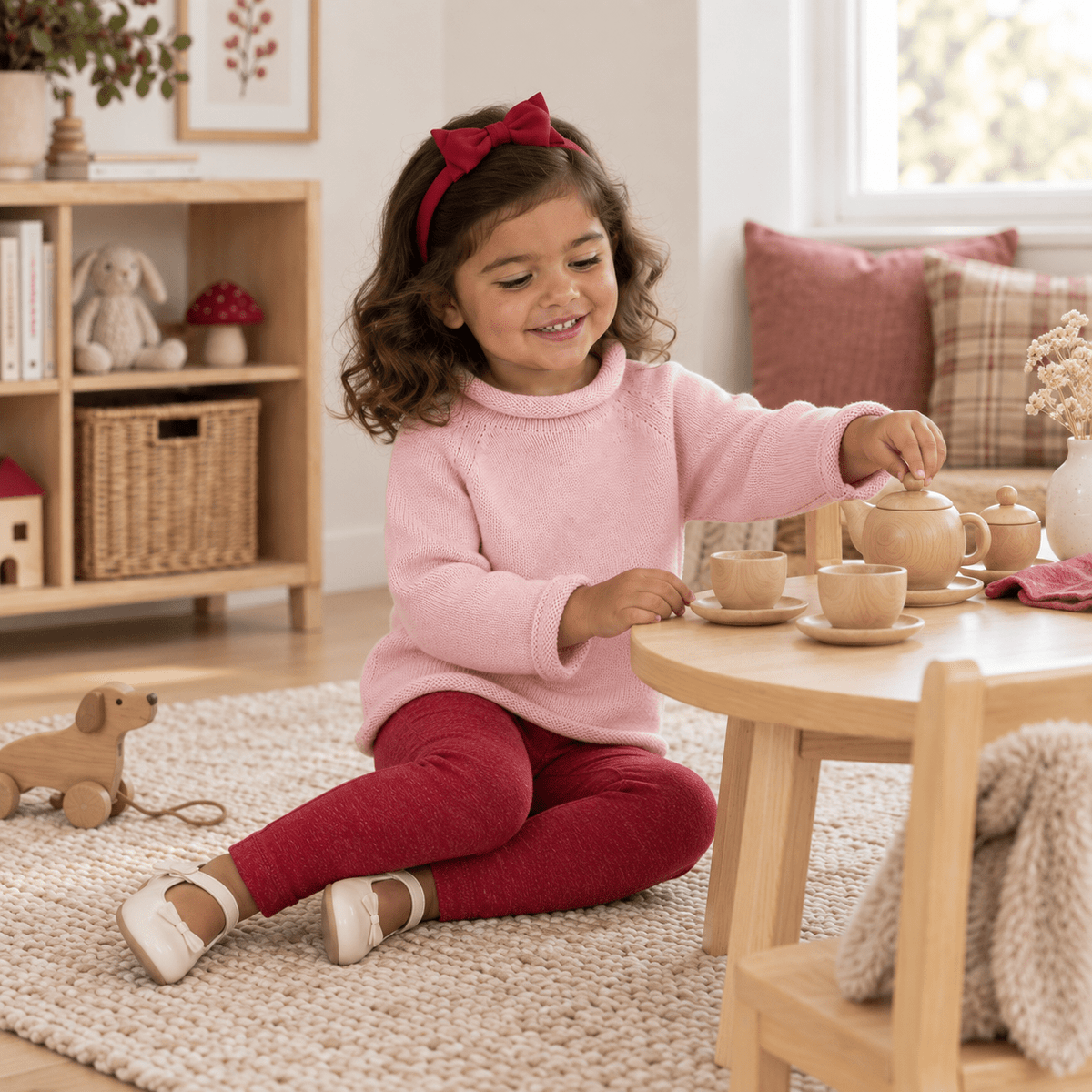 Magnolia Baby_Essential Knits Raglan Sweater - Pink_2