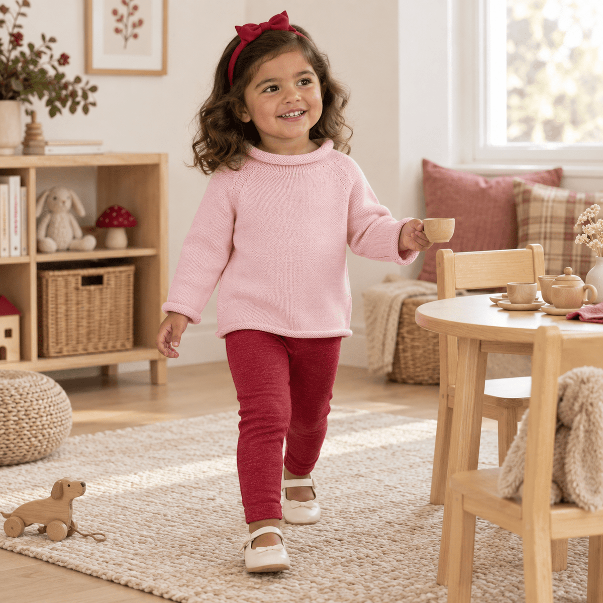 Magnolia Baby_Essential Knits Raglan Sweater - Pink_4