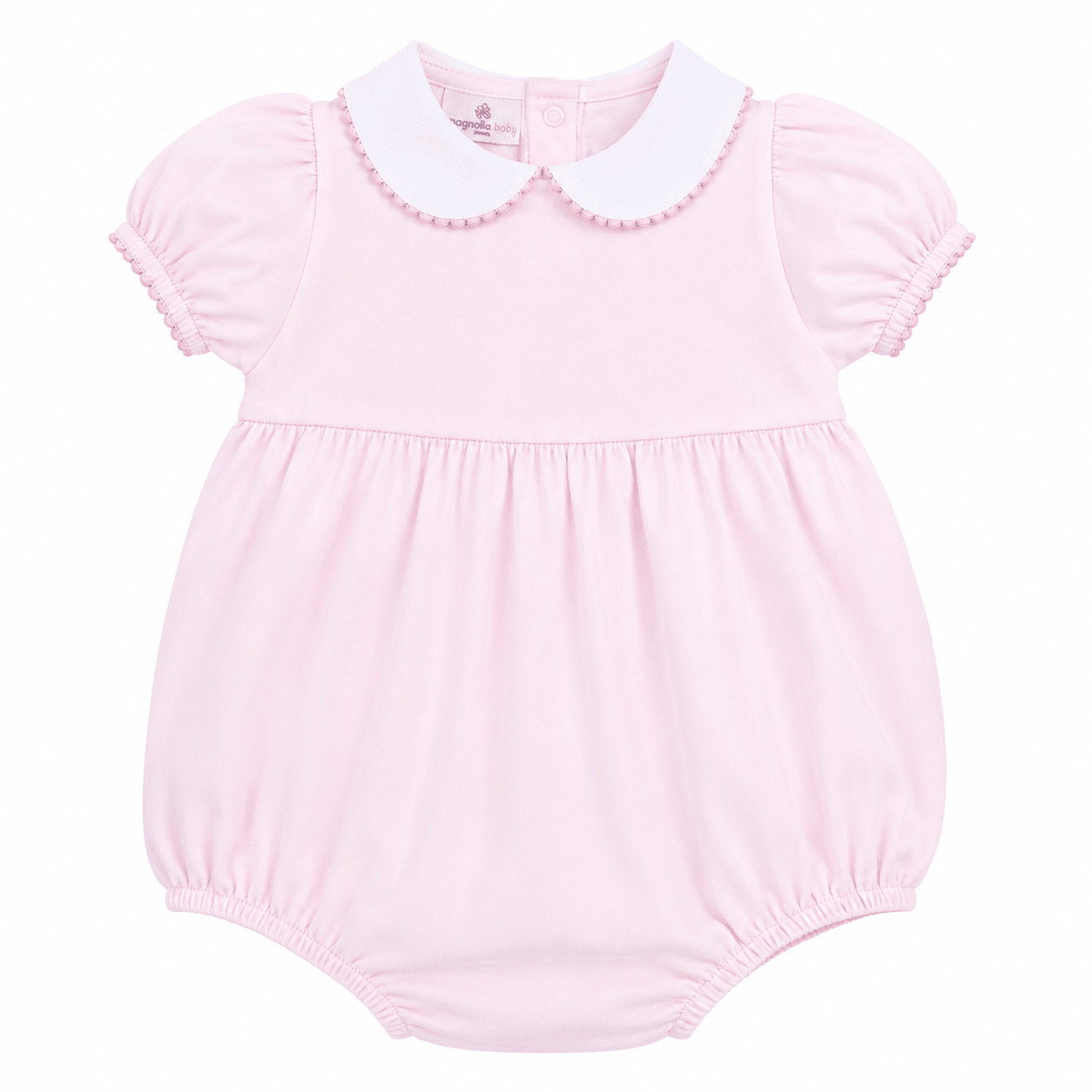 Essentials Collared Ruffled Bubble - Pink - Magnolia BabyBubble