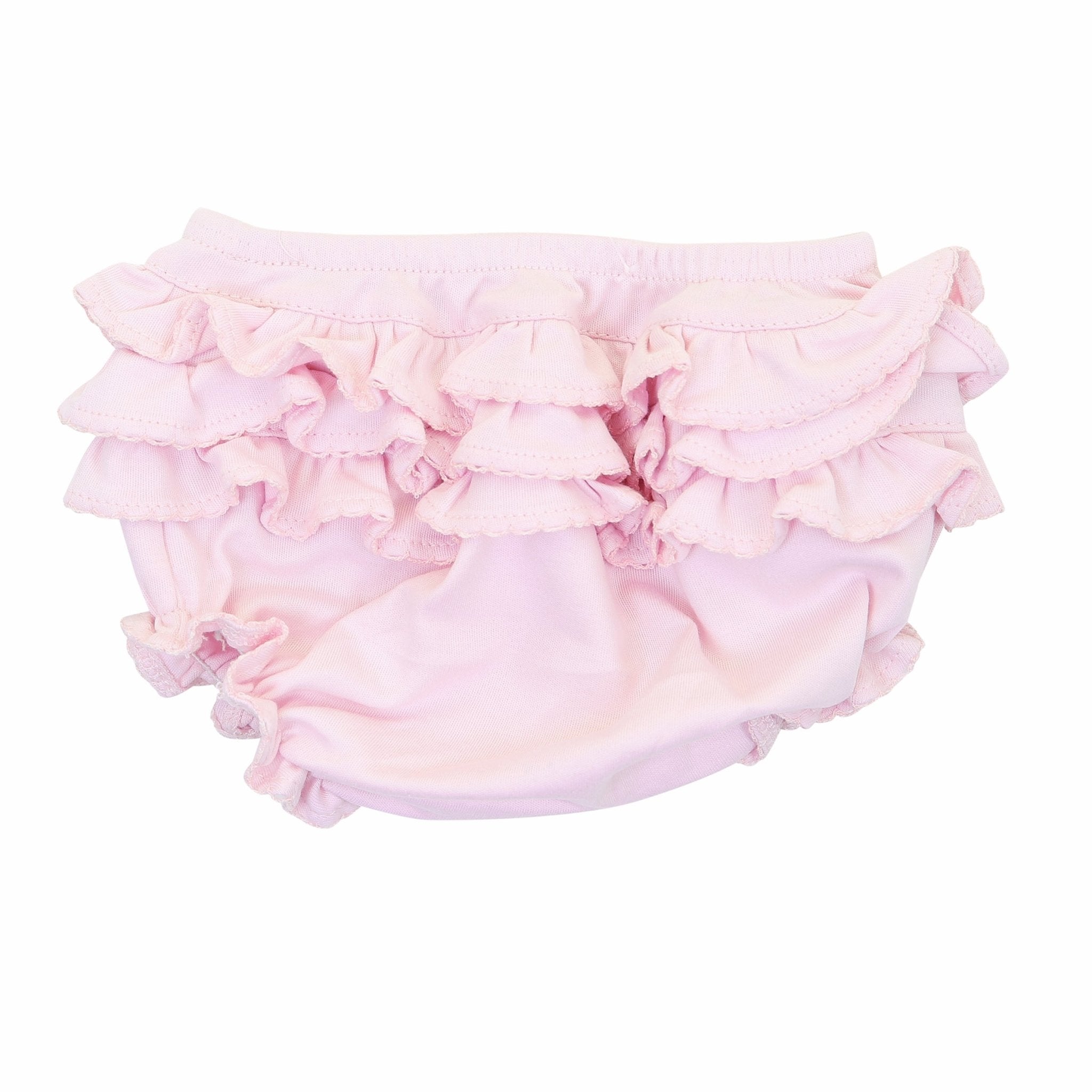 Essentials Diaper Cover Pink with Pink Trim - Magnolia BabyDiaper Cover