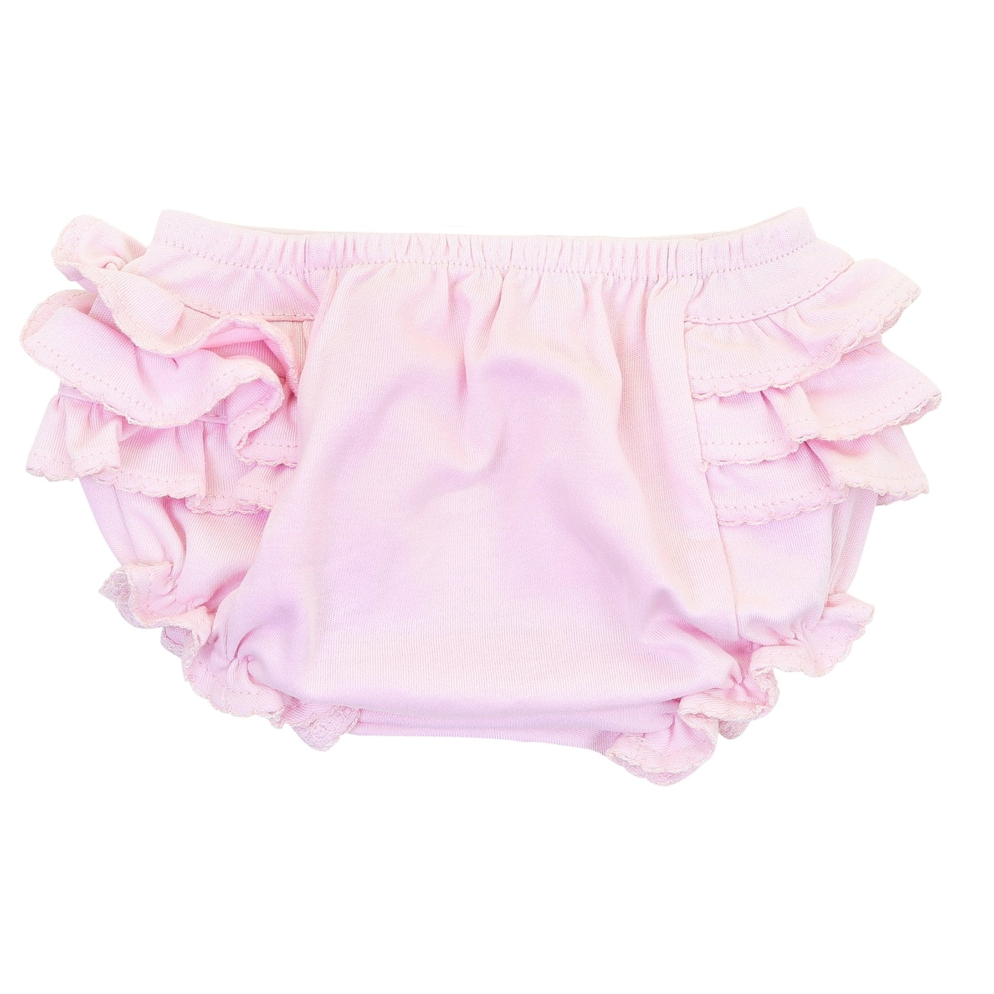 Essentials Diaper Cover Pink with Pink Trim - Magnolia BabyDiaper Cover