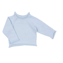  Essentials Knits Blue Raglan Sweater - Magnolia BabyKnits