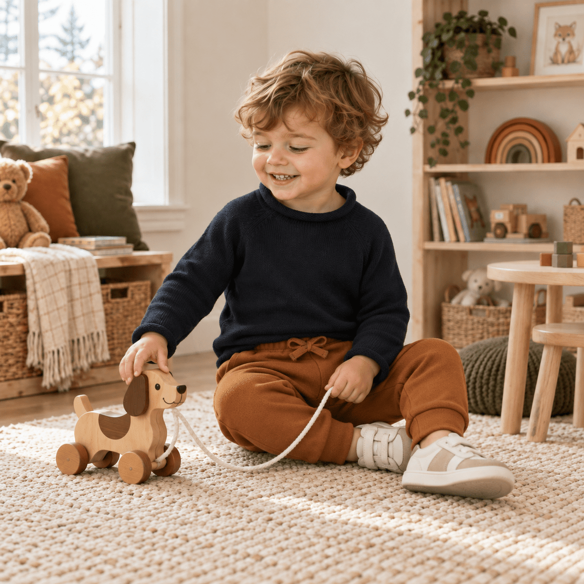 Magnolia Baby_Essentials Knits Navy Raglan Sweater_2