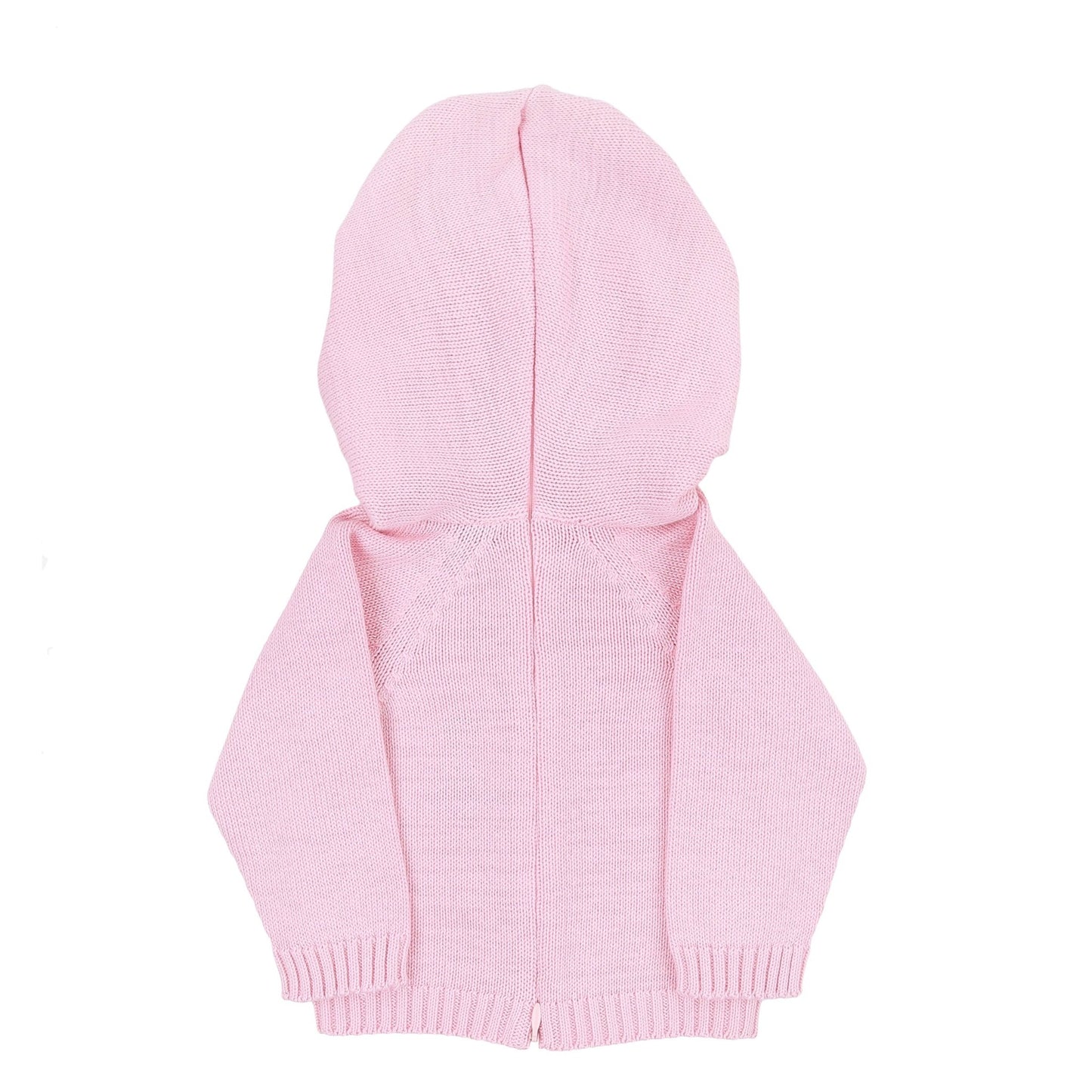 Essentials Knits Pink Hooded Zip Pullover - Magnolia BabyKnits