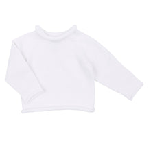  Essentials Knits White Raglan Sweater - Magnolia BabyKnits