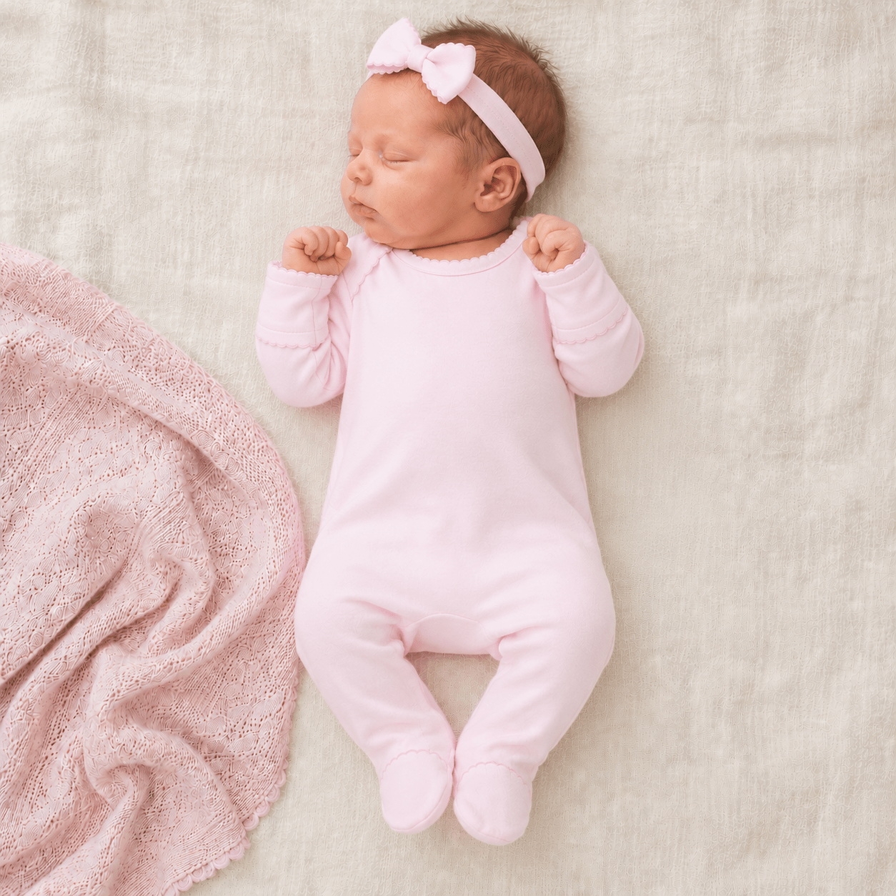 Magnolia Baby_Essentials Lap Footie - Pink_1