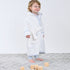 Essentials Light Blue Gingham Trim Bathrobe - Magnolia BabyBathrobe