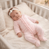 Essentials Pink Ruffle Footie - Magnolia BabyFootie