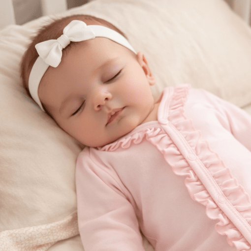 Essentials Pink Ruffle Footie - Magnolia BabyFootie