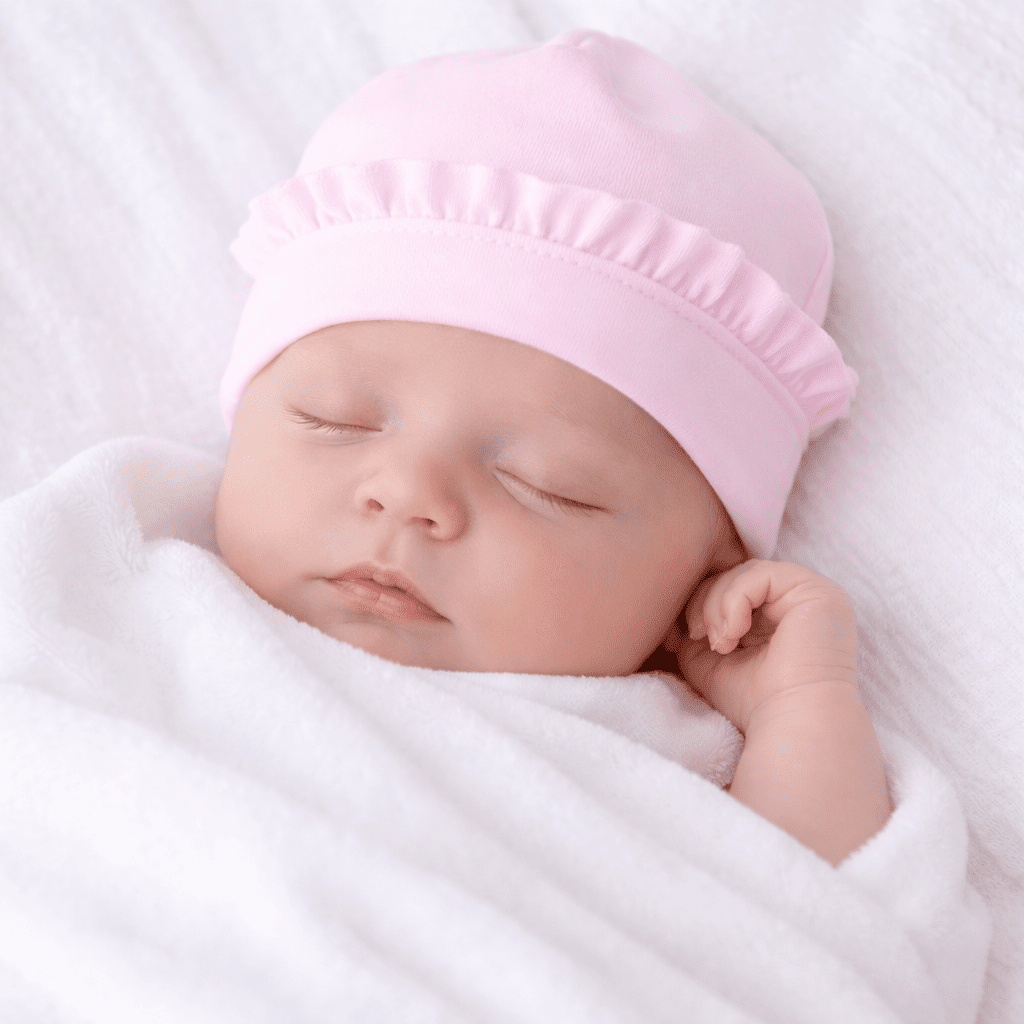Essentials Pink Ruffle Hat - Magnolia BabyHat