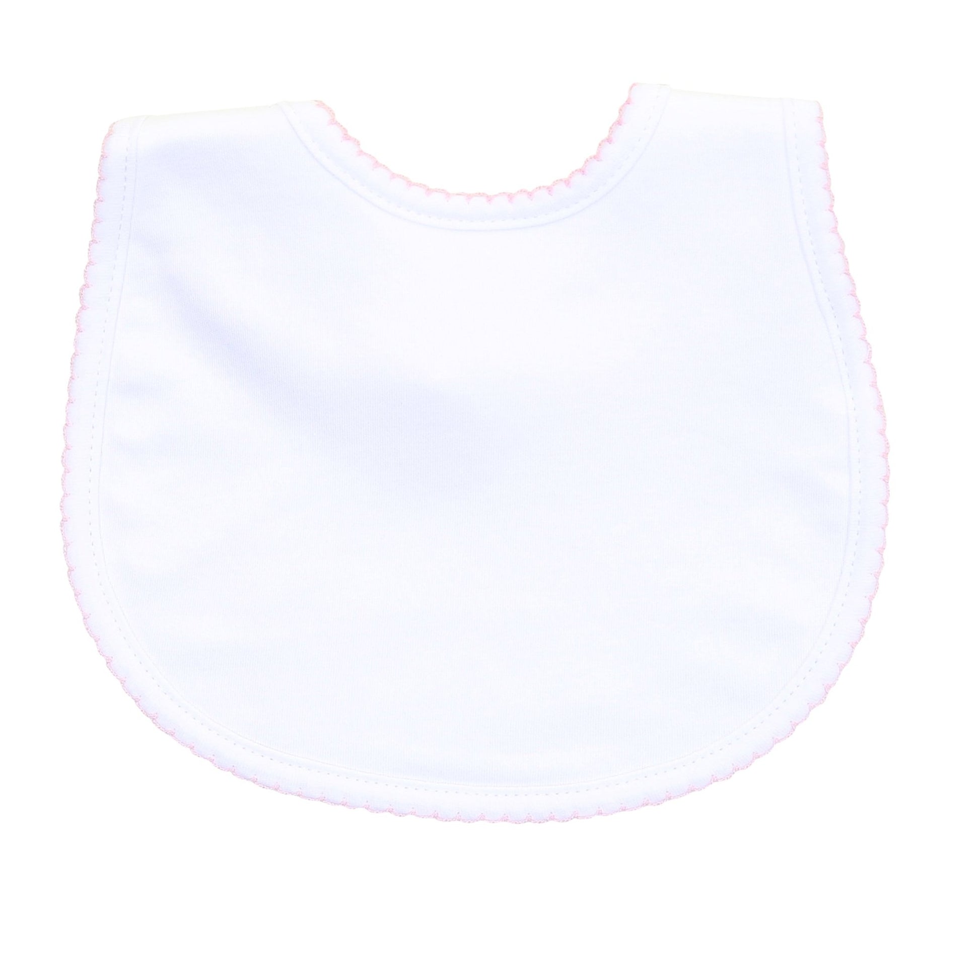 Essentials Pink Trim Bib - Magnolia BabyBib