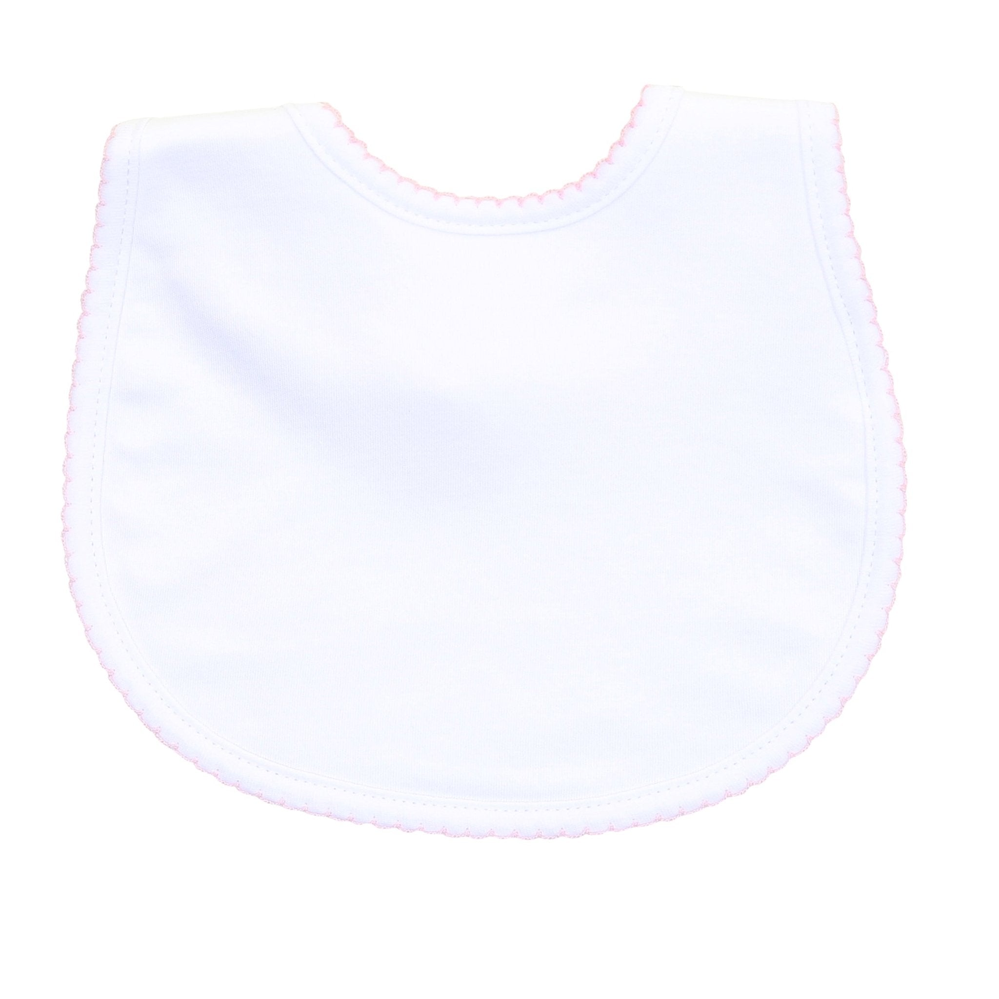 Essentials Pink Trim Bib - Magnolia BabyBib