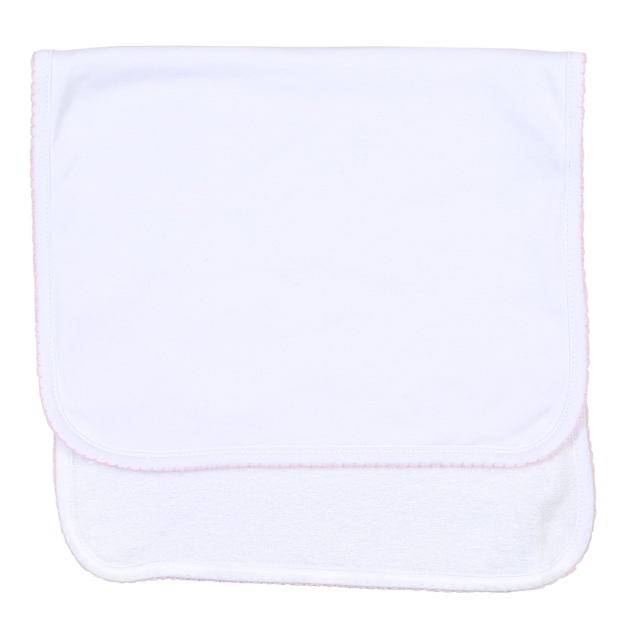 Essentials Pink Trim Burp Cloth - Magnolia BabyBurp Cloth