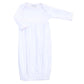 Essentials Pink Trim Gown - Magnolia BabyGown