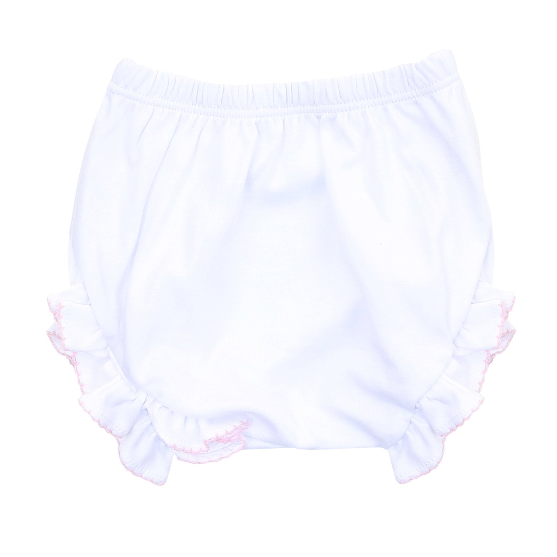 Essentials Pink Trim Monogram Diaper Cover - Magnolia BabyDiaper Cover
