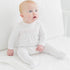 Essentials Pink Trim Smocked Footie - Magnolia BabyFootie