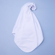  Essentials Receiving Blanket with Blue Trim - Magnolia BabyReceiving Blanket