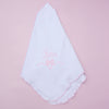 Essentials Receiving Blanket with Pink Ruffle - Magnolia BabyReceiving Blanket