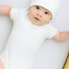 Essentials Short Sleeve Bodysuit with White Trim - Magnolia BabyBodysuit