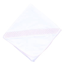  Essentials Smocked Blanket with Pink Trim - Magnolia BabyReceiving Blanket