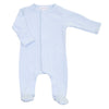 Essentials Solid Blue Footie - Magnolia BabyFootie