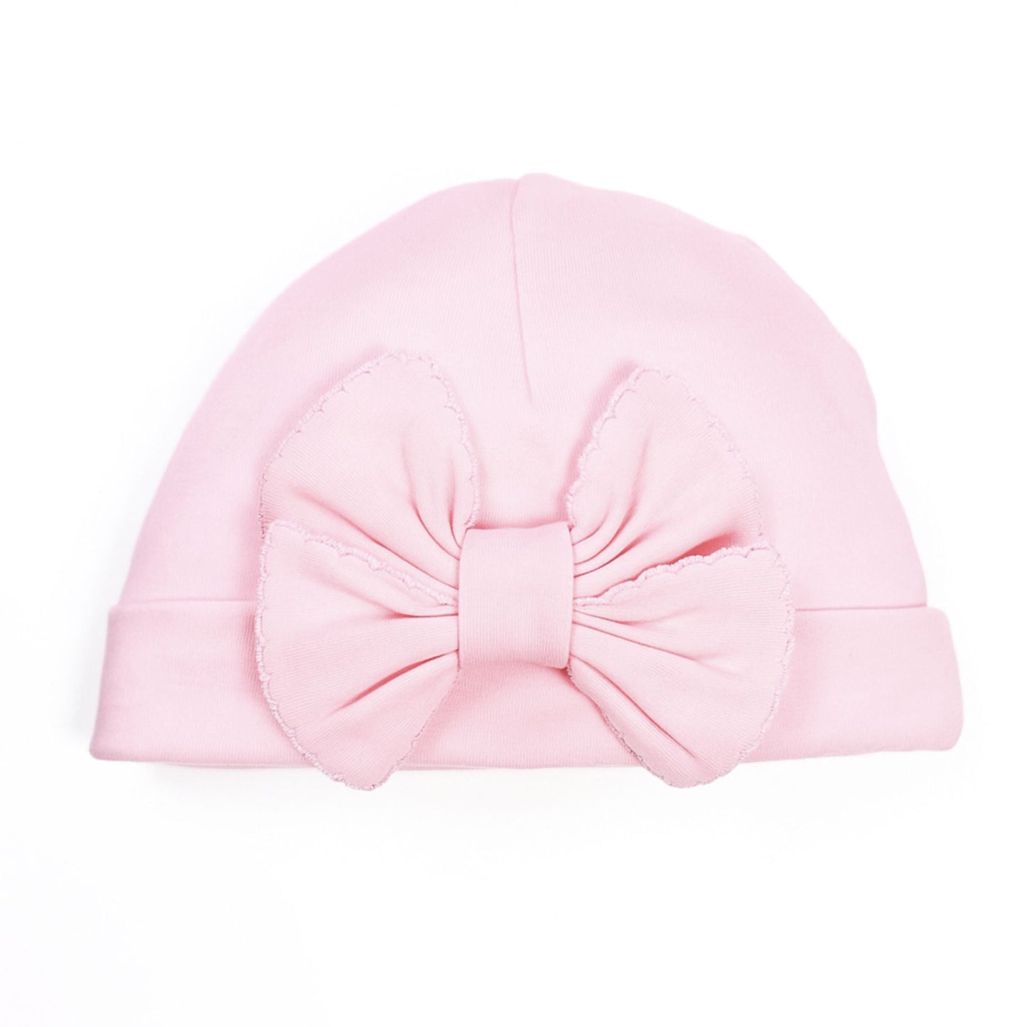 Essentials Solid Bow Hat - Pink - Magnolia BabyHat