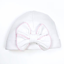  Essentials Solid Bow Hat - White Pink - Magnolia BabyHat