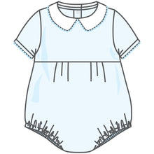  Essentials Solid Collared Bubble - Blue - Magnolia BabyBubble