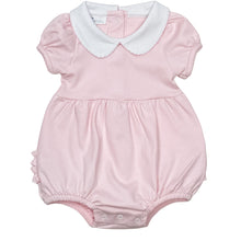  Essentials Solid Collared Ruffle Bubble - Pink - Magnolia BabyBubble