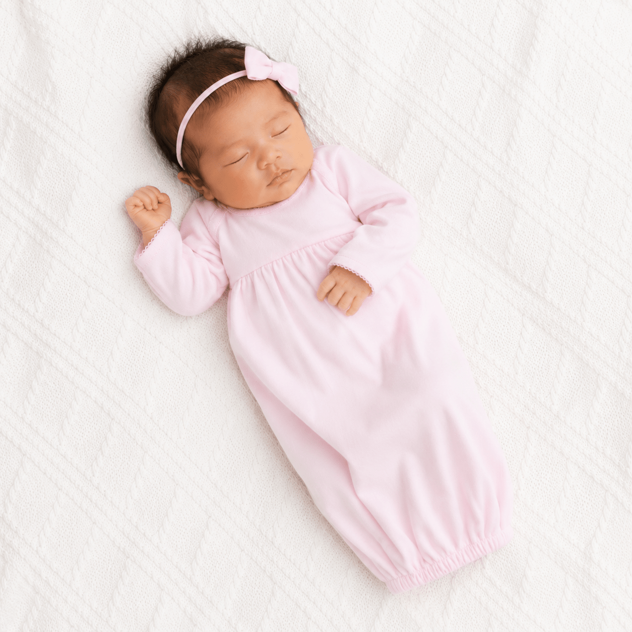 Magnolia Baby_Essentials Solid Gown - Pink_1