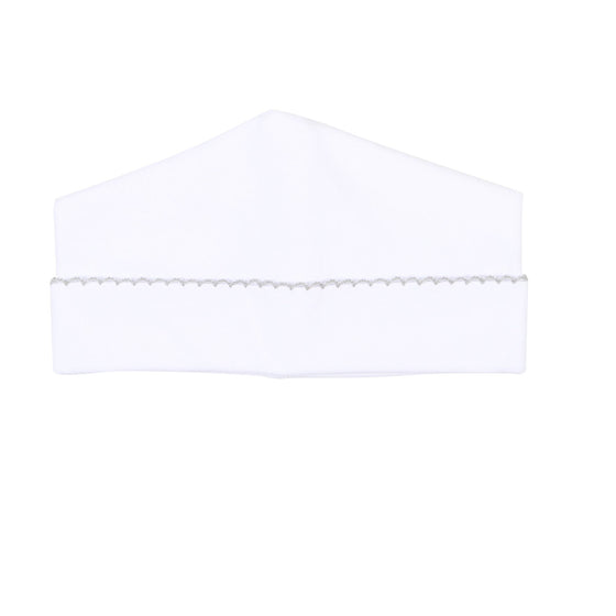 Essentials Solid Hat - White Silver - Magnolia BabyHat
