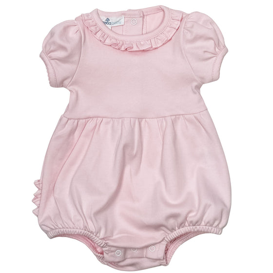 Essentials Solid Ruffle Bubble - Pink - Magnolia BabyBubble