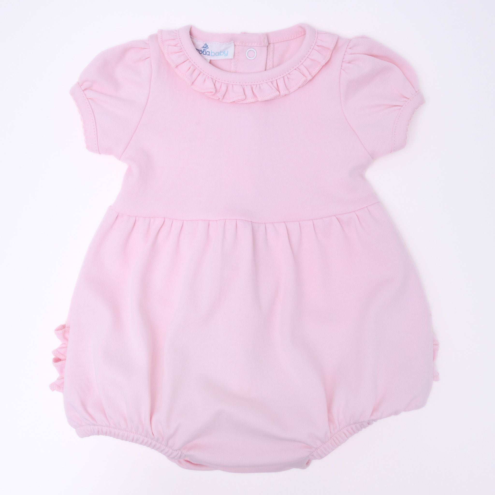 Essentials Solid Ruffle Bubble - Pink - Magnolia BabyBubble