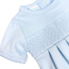 Essentials Solid Smocked Bubble - Blue - Magnolia BabyBubble