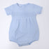 Essentials Solid Smocked Bubble - Blue - Magnolia BabyBubble
