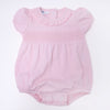 Essentials Solid Smocked Bubble - Pink - Magnolia BabyBubble