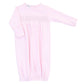 Essentials Solid Smocked Gown - Pink - Magnolia BabyGown
