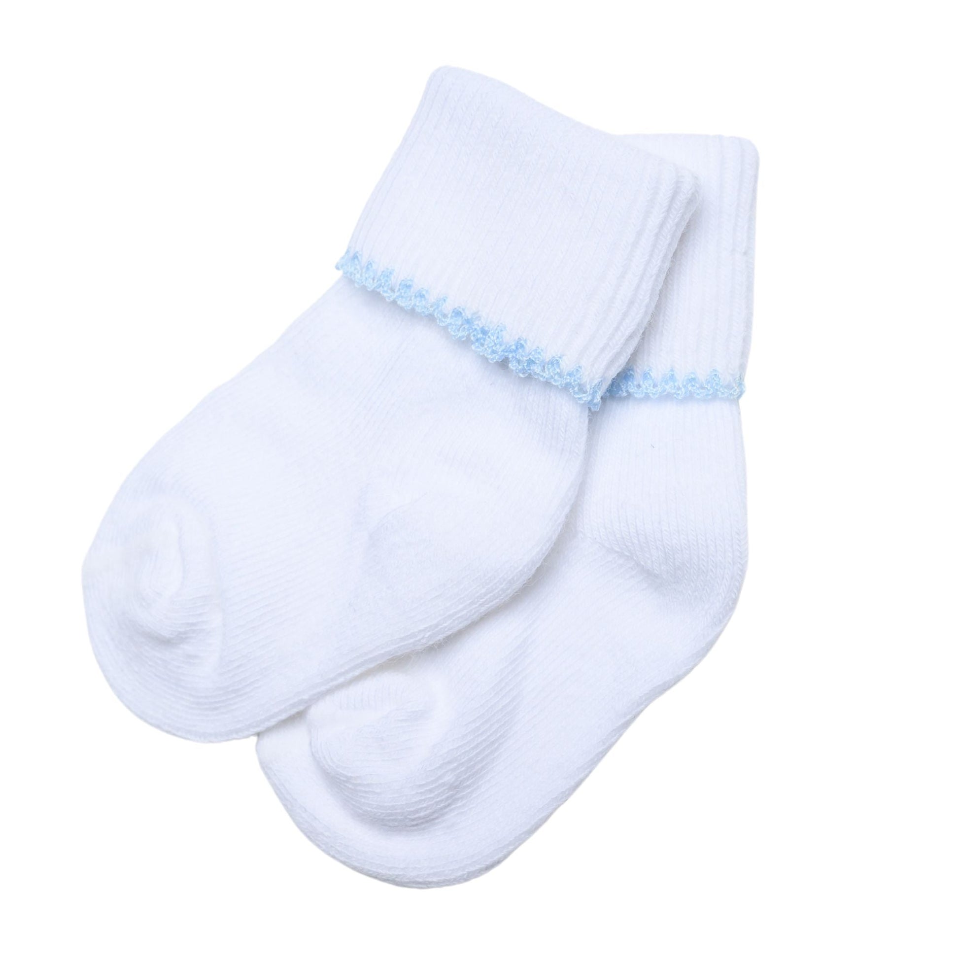 Essentials Trim Socks - Blue - Magnolia BabySocks