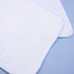 Essentials White Burp Cloth with Blue Trim - Magnolia BabyBurp Cloth
