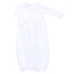 Essentials White Ruffle Gown - Magnolia BabyGown