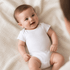 Essentials White Short Sleeve Bodysuit - Magnolia BabyBodysuit